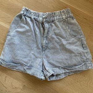 BDG Striped Jean Shorts Urban Outfitters denim shorts size medium